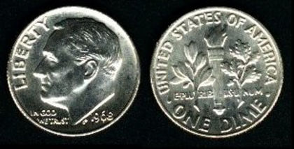 10 centi (1 dime), S.U.A., Franklin D.Roosvelt, 1980, 82
