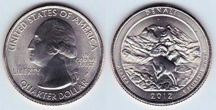 25 centi, 2012, Parcul Denali, Alaska, 942 - America de Nord si Arhipelagul Caraibean