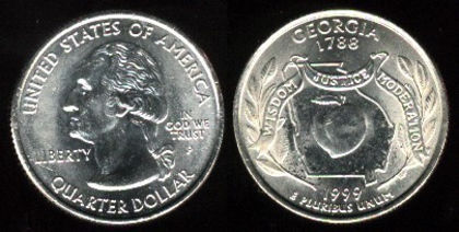 25 cent, 1999, Georgia, 873