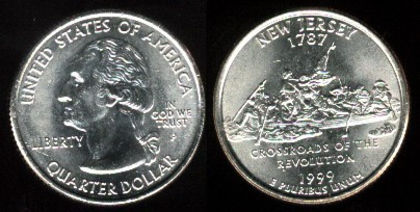 25 cent, 1999, New Jersey, 948