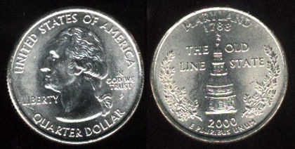 25 cent, 2000, Maryland, 890