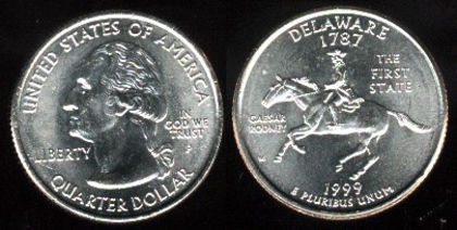 25 centi, 1999, Delaware, 922