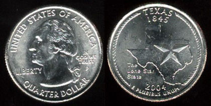 25 centi, 2004, Texas, 946 - America de Nord si Arhipelagul Caraibean