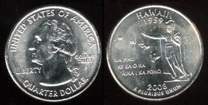 25 centi, 2008, Hawaii, 905