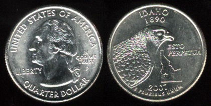 25 centi, comem. statul Idaho, 104-4