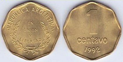 1 centavo, 1992, 863 - America de Sud