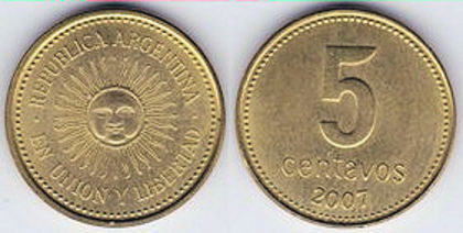 5 centavos, 2009, 879 - America de Sud