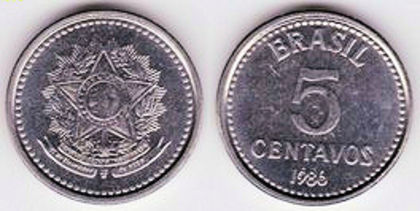 5 centavos, 1986, 915