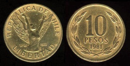 10 pesos, 1981, Chile, 561