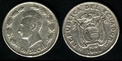 1 sucre, Ecuador, 1937