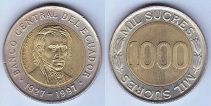1000 sucres, 1997, Eugenio Espejo, 856