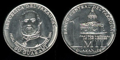 1000 guaranies, 2006, 636