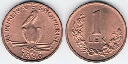 1 lek, 1996, 637 - Europa