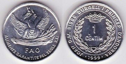 1 centim, 1999, FAO, 971