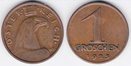 1 groschen, Austria, 1926, VF, 580 - Europa