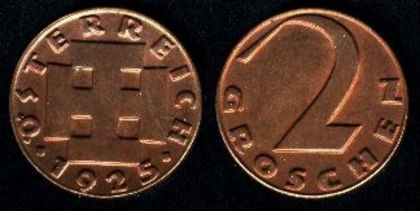 2 groschen, Austria, 1927, 518 - Europa