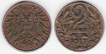 2 heller, 1918, Karl I, 591