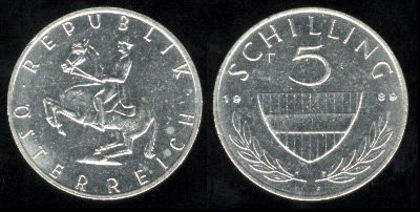 5 schilling 1989, 327 - Europa