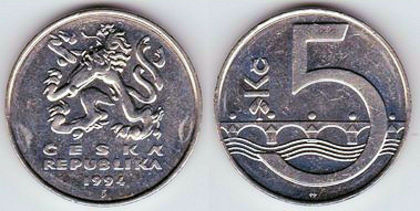 5 korun, 2008, 995