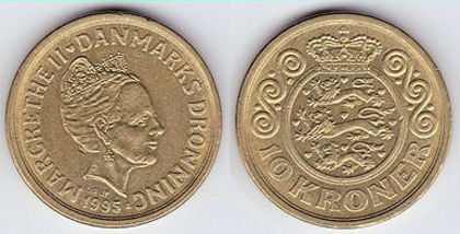 10 kroner, 1994, 681