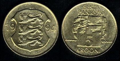 5 krooni, 1994, comem. Banca Nationala, 342