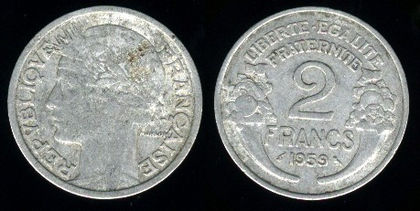 2 franci, 1947, 534
