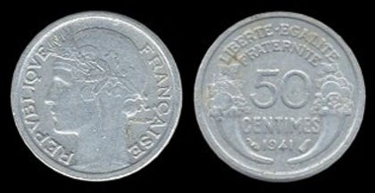 50 centimes, 1947, 531 - Europa