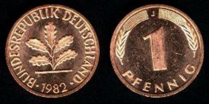 1 pfennig, 1988, 458