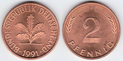 2 pfennig, 1996, 910