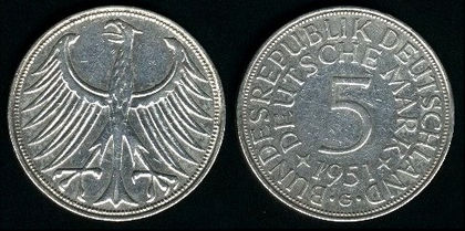 5 mark, RFG, 1951, 149