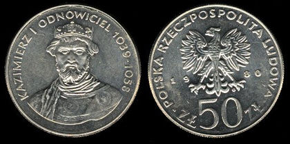 50 zlotych, 1980, ducele Odnowiciel, 686 - Europa