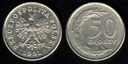 50 groszy, Polonia, 1995,192