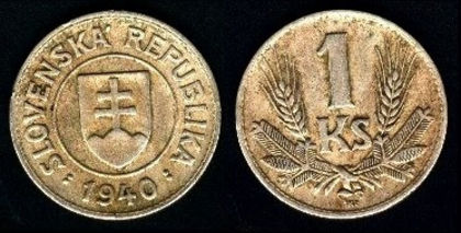 1 koruna, 1940, 607