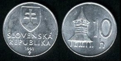10 halierov, Slovacia, 1994, 503