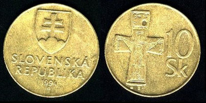 10 koruna, 1993, 289