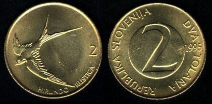 2 tolarja, Slovenia, 1992, 508