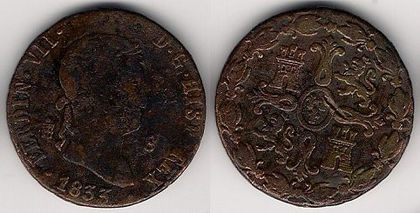 8 maravedis, 1815, 128