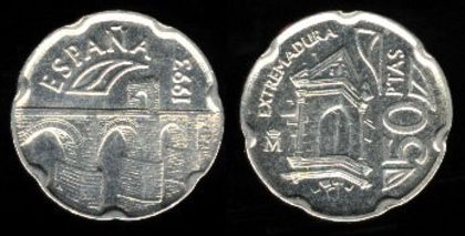 50 pesetas, Spania, 1993,195