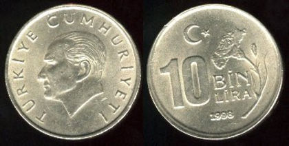 10 bin lira, 1997, 428