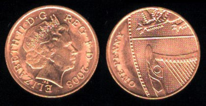 1 penny, 2010, Blazonul Regal, 355