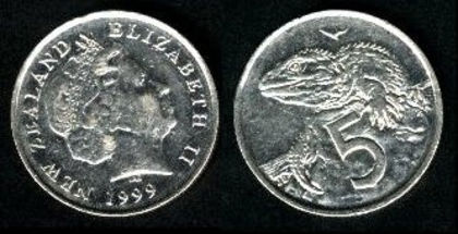 5 centi, Noua Zeelanda, 2001, 516 - Oceania