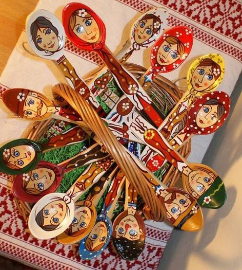 linguri-pictate-din-moldova--diferite-modele-1000-6 - LINGURI DE LEMN PICTATE MANUAL - tel 0771503314