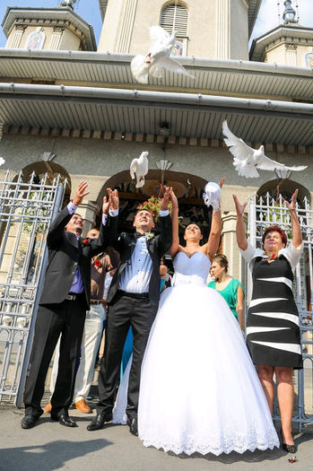 nunta 17 august lipovei - Porumbei albi pentru nunti