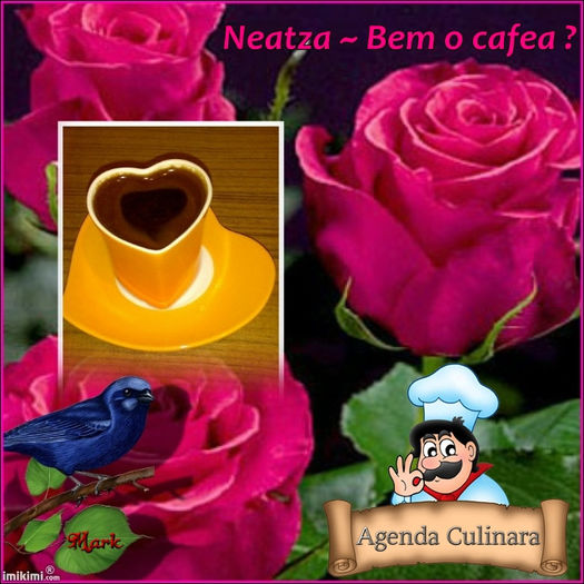 buna dimineata; Buna ziua si bine v-am gasit dragi prieteni.Va invit la o cafea pe forumul nostru www.agendaculinara.yes-da.com precum si pe pagina noastra de facebook www.facebook.com/AgendaCulinara.
