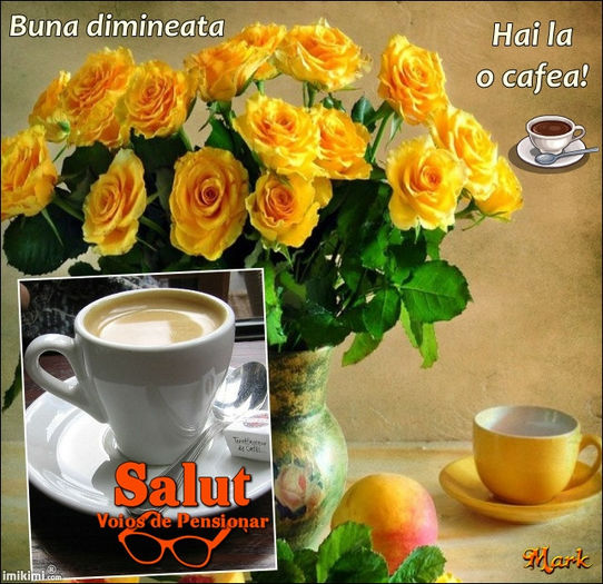 buna dimineata; Buna ziua si bine v-am gasit dragi prieteni.Va invit la o cafea pe forumul nostru www.svdp.forumactual.com precum si pe pagina noastra de facebook www.facebook.com/paginasalutvoiosdepensionar .
