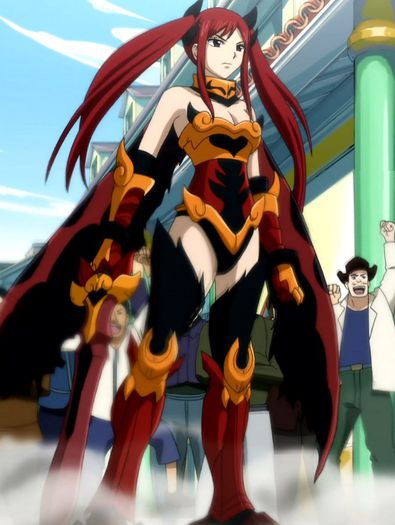 Day 22-Favorite Weapon or Gear in any anime--Flame empress Armor-Erza Scarlet - Anime Challenge - Old