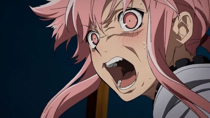 Pink-hair-angry-anime-pink-eyes-anime-girls-mirai-nikki-gasai-yuno-HD-Wallpapers - The Future Diary
