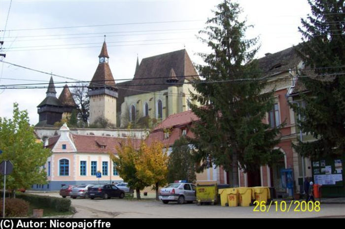 VEDERE SPRE BISERICA FORTIFICATA - DONARIUL de la Biertan Padurea Chimdru