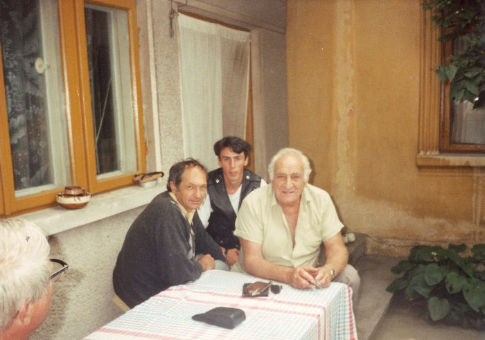 in vizita la dl.Leonte 1996; dl. Visan, eu si dl. Leonte, la Constanta
