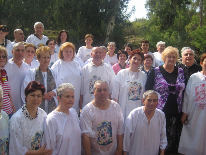 pelerinaj israel 2011 200; Poza de grup la Iordan
